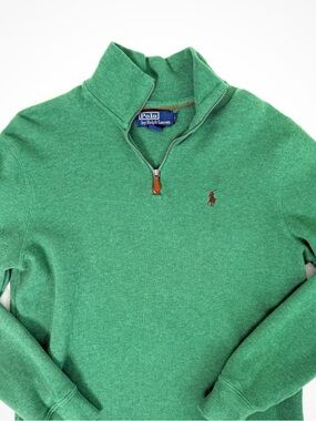 Polo Ralph Lauren Emerald Green Quarter Zip | S